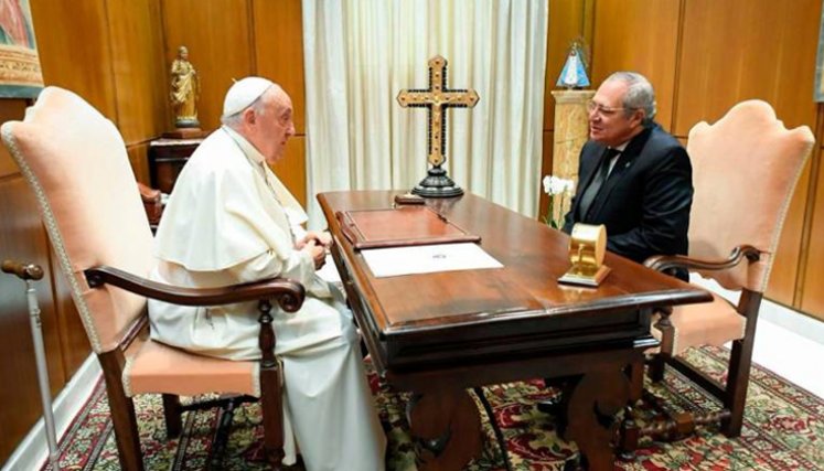 El Papa Francisco recibió a Iván Name para tomar café
