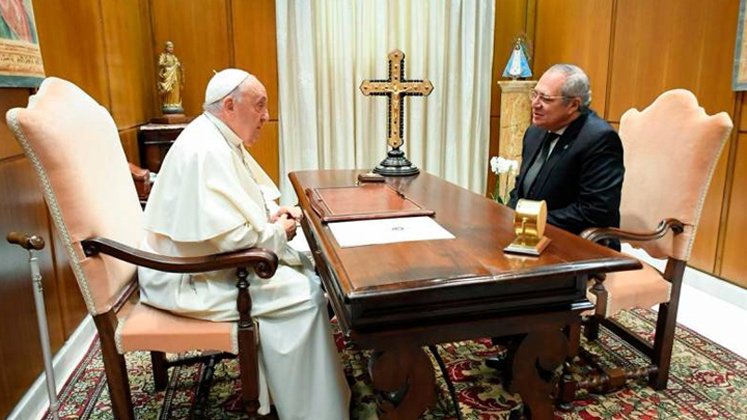 El Papa Francisco recibió a Iván Name para tomar café