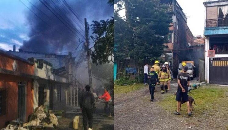 Fue una explosión de un carro de gas, en la Avenida del Río, en Pereira