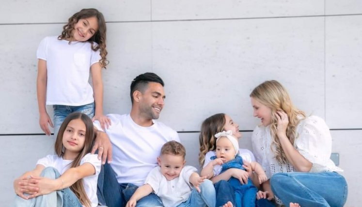 Falcao y su familia 