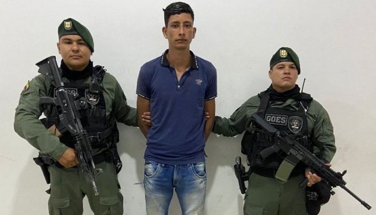 Maikel Sandoval fue capturado en el sector Quilombo de Villa del Rosario.