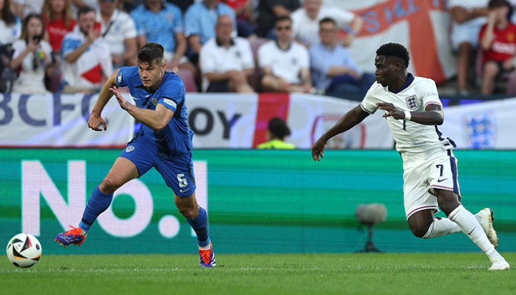 Eslovenia vs. Inglaterra, Eurocopa 2024. 