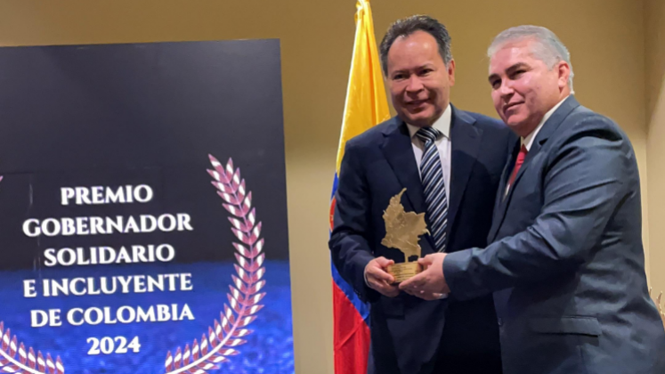 El gobernador, William Villamizar, ha sido galardonado como Gobernador incluyente de Colombia. 