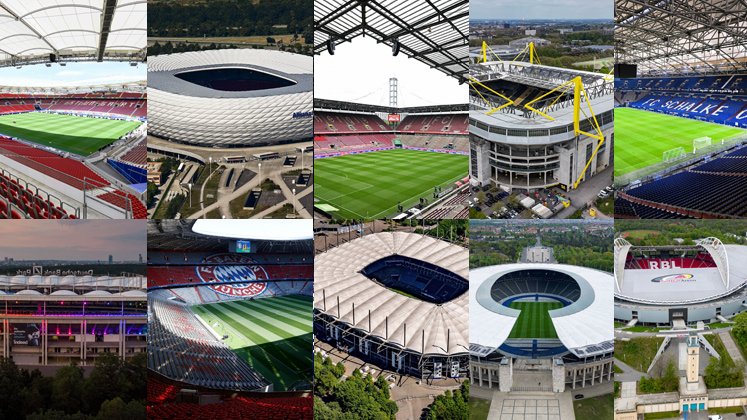 Estos son los 10 estadios en los que se disputará la Eurocopa 2024