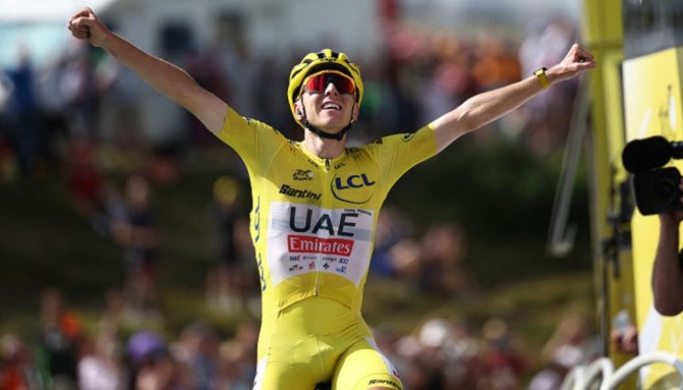 El ciclista esloveno Tadej Pogacar dio una lección más sus rivales en la intención de ganar el Tour.