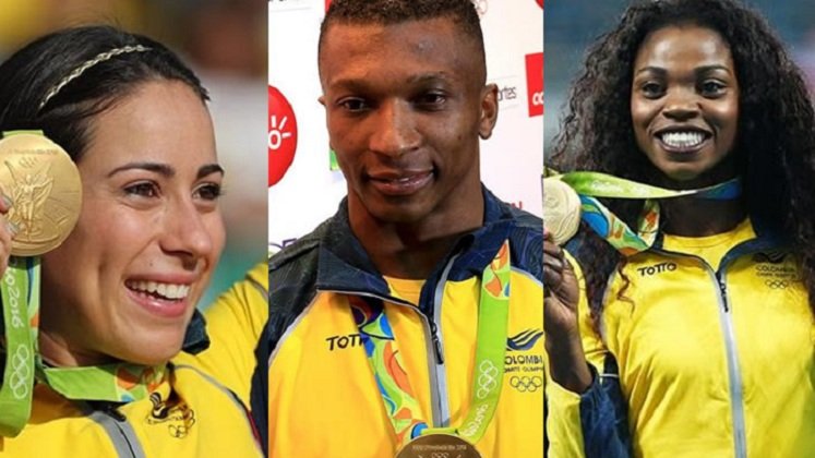 Mariana Pajón, Oscar Figueroa y Caterine Ibargüen medallistas dorados en Río 2016,