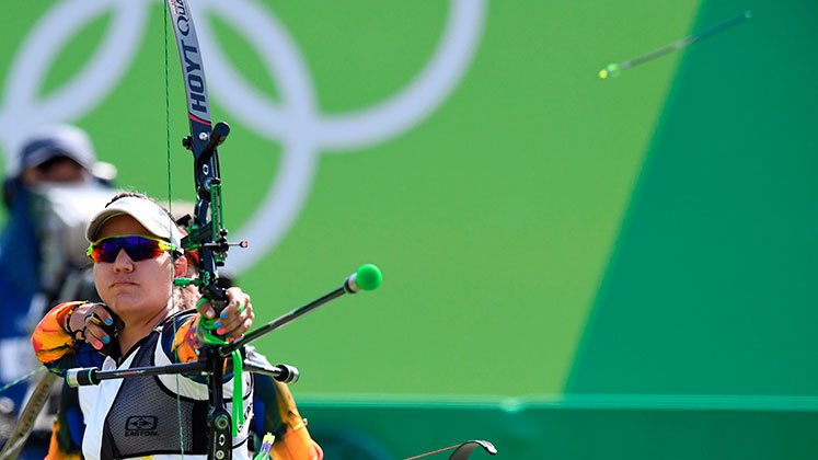 Ana María Rendón, tiro con arco. 