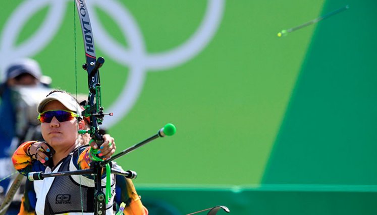 Ana María Rendón, tiro con arco. 