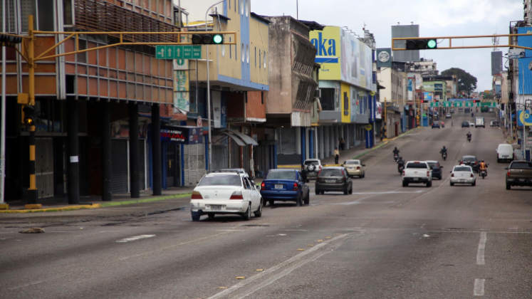 Así era el ambiente en el centro de San Cristóbal. 