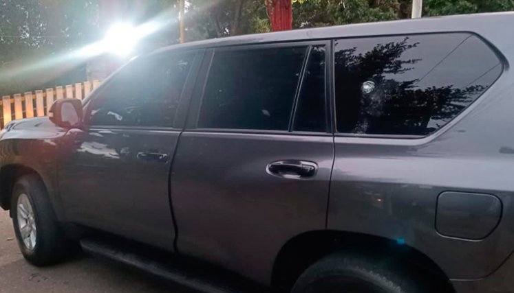 Impactado vehículo UNP en avenida circunvalar en Bogotá 