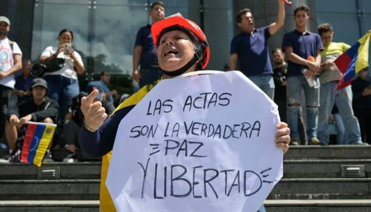Varios gobiernos y organismos insisten en que se publiquen las actas con los resultados de las elecciones en Venezuela./Foto AFP