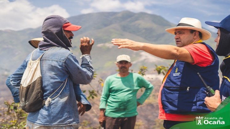 La gran huella que dejó la acción de las llamas por la vereda Portachuelo./ Foto: Cortesía