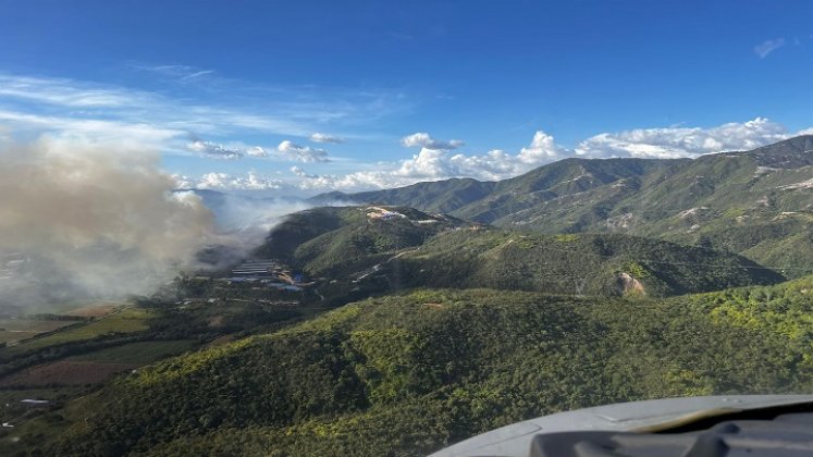 Luego de varios días fue extinguido el incendio forestal en zona rural de Ocaña./ Foto cortesía para La Opinión.