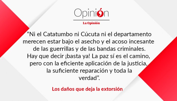 Los daños que deja la extorsión