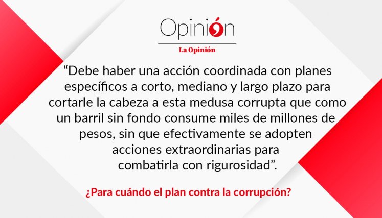 ¿Para cuándo el plan contra la corrupción?