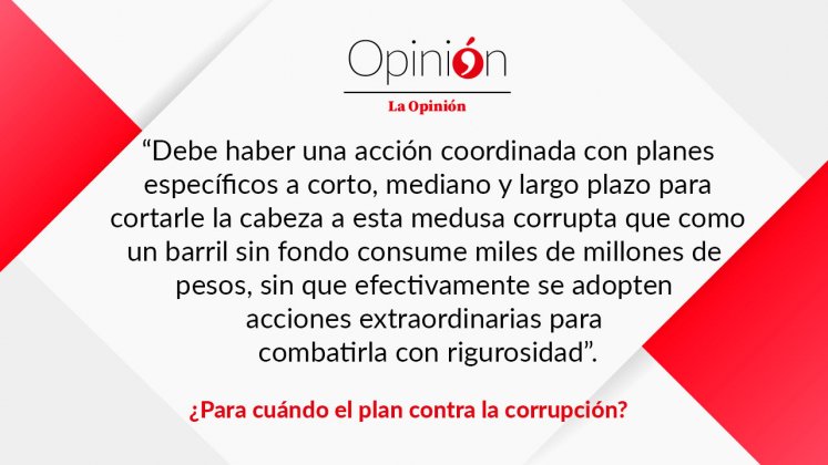 ¿Para cuándo el plan contra la corrupción?