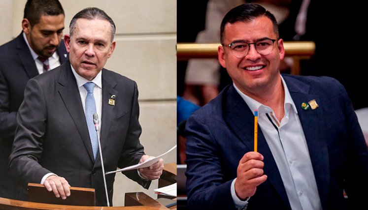 Efraín Cepeda y Jaime Raúl Salamanca, fueron elegidos como presidentes de Senado y Cámara./Fotos Colprensa