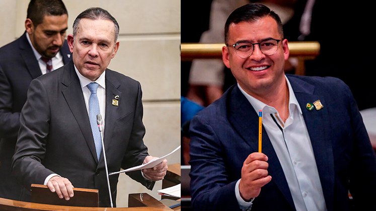 Efraín Cepeda y Jaime Raúl Salamanca, fueron elegidos como presidentes de Senado y Cámara./Fotos Colprensa