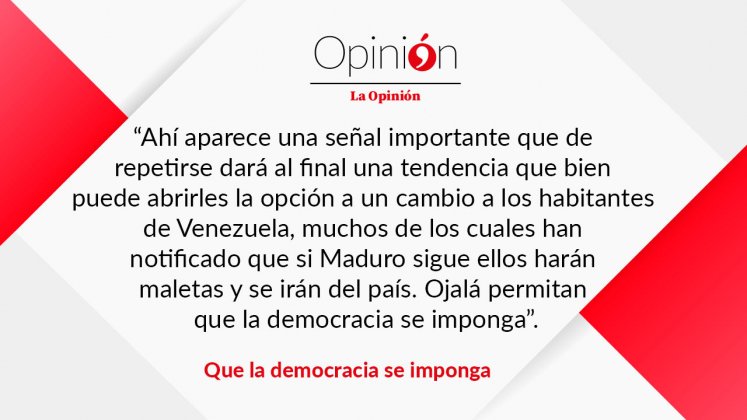 Que la democracia se imponga