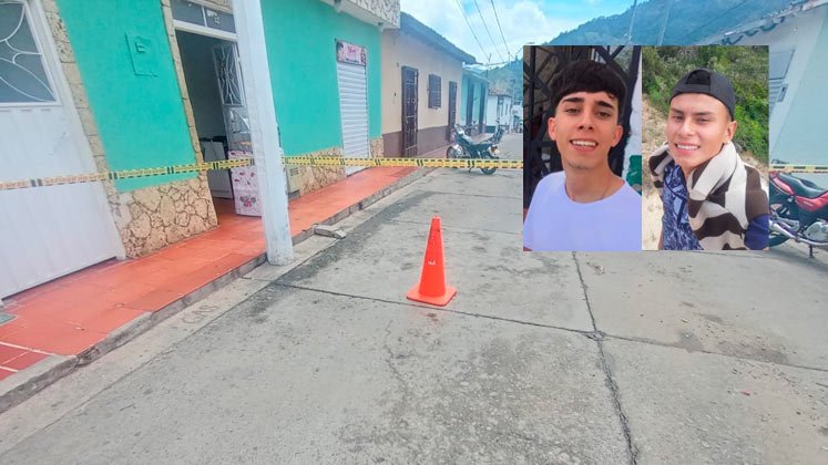 Luis Salazar y Jesús Pacheco fueron asesinados en la reconocida Calle del Comercio, de Villa Caro. 