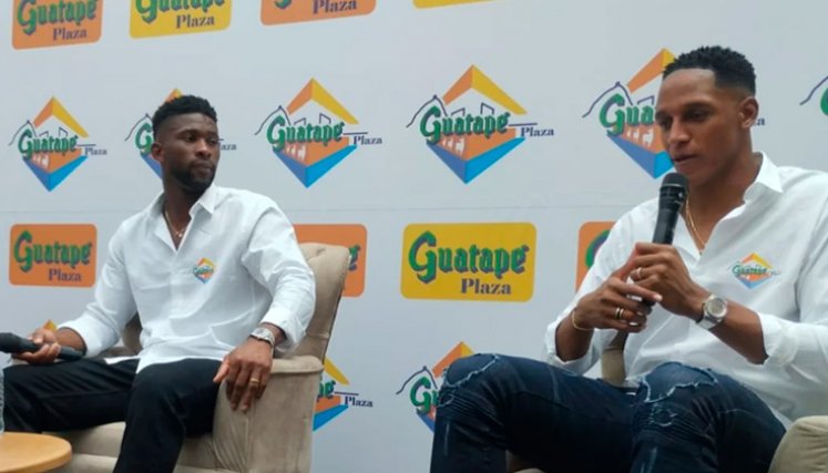 Yerry Mina y Jefferson Lerma