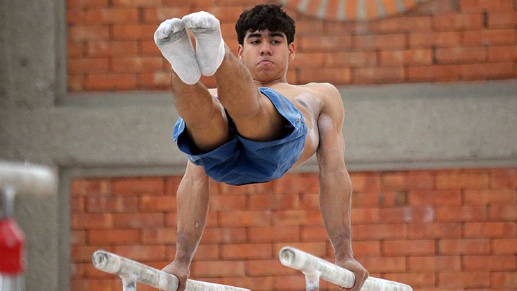 Ángel Barajas, gimnasta cucuteño 2024. 