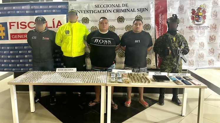 Alias el Ñoño y Soldado fueron capturados en flagrancia por las autoridades.