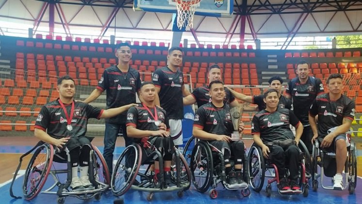 El quinteto de Norte de baloncesto de sillas obtuvo el segundo lugar.