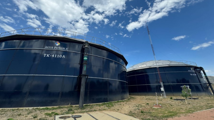 Los tanques de la estación Las Cumbres en el municipio Los Patios tienen capacidad para 7.350 metros cúbicos de agua. 