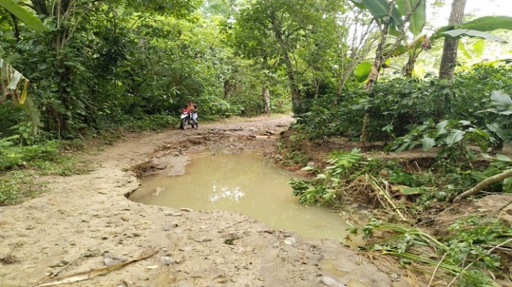 Las primeras precipitaciones comenzaron a generar estragos en la zona del Catatumbo./ Foto: cortesía