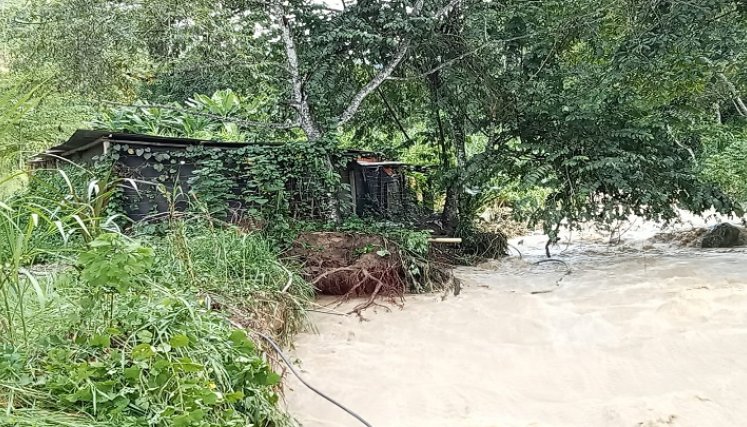 Las primeras precipitaciones comenzaron a generar estragos en la zona del Catatumbo./ Foto: cortesía
