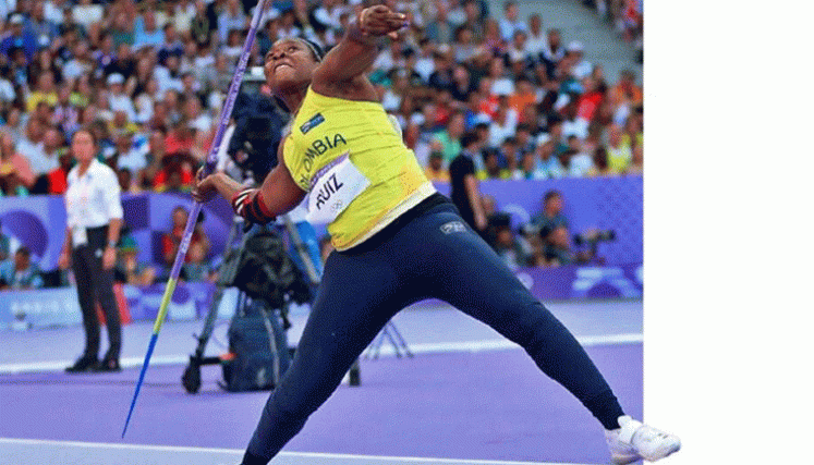 Flor Denis Ruiz, deportista en Jabalina