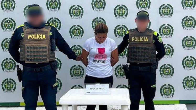 Slendy Paola Villamizar Sánchez fue capturada en la calle tras haber incumplido su condena de detención domiciliaria. 