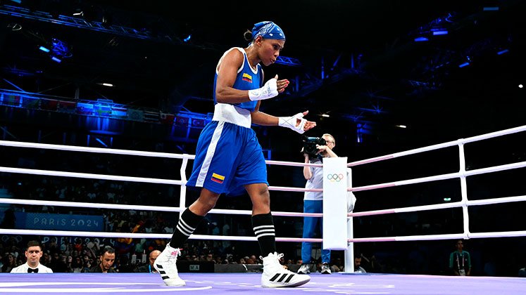 Ingrit Valencia, boxeadora colombiana. 