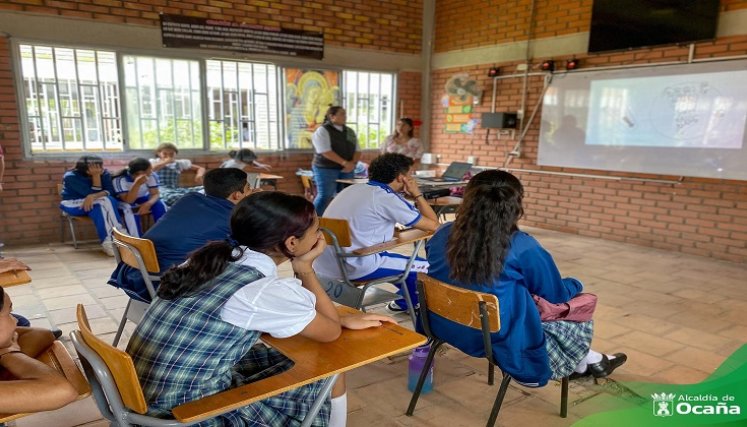 En Ocaña se dictan charlas a los niños sobre el cuidado del medio ambiente./ Foto cortesía: La Opinión. 
