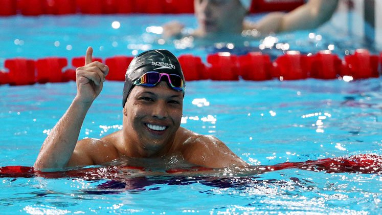 Nelson Crispín, nadador colombiano. 