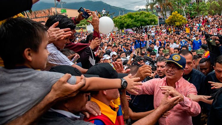 Gustavo Petro fue el primer presidente en Visitar El Tarra./Foto archivo