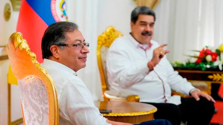 Gustavo Petro y Nicolás Maduro