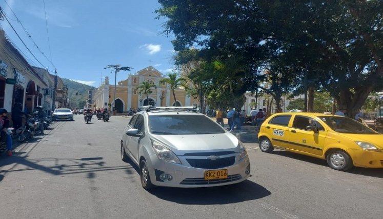 En Ocaña se adoptan medidas para mejorar el tráfico vehicular en el centro de la ciudad. /Foto: Cortesía La Opinión