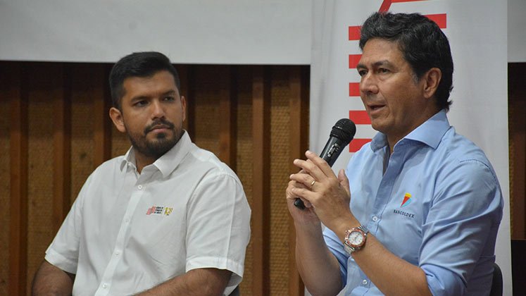 Sergio Castillo y Javier Díaz, presidentes de la Cámara y Bancóldex./ Foto Cortesía