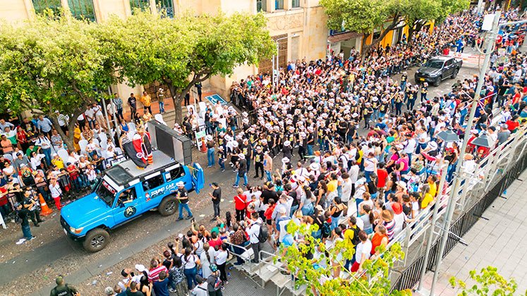 Los cierres viales por las actividades de las ferias generaron trancones, las  cuales afectaron la dinámica productiva de la ciudad./ Foto Cortesía