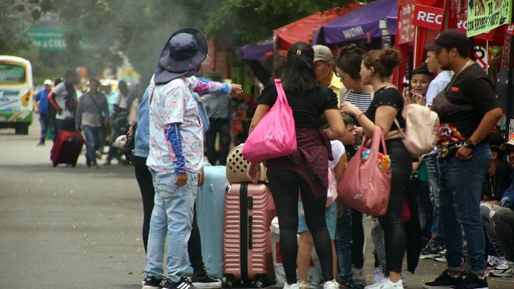 Migrantes venezolanos llegan a Villa del Rosario./Foto Carlos Ramírez/La Opinión