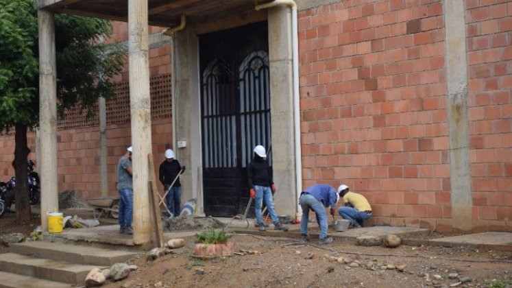 Aprendices del SENA ayudaron a construir la iglesia de Antonia Santos/Foto cortesía