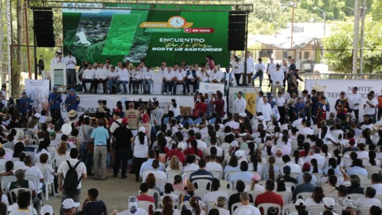 Centro de Convivencia de Tibú fue el escenario del evento de la paz/Foto cortesía