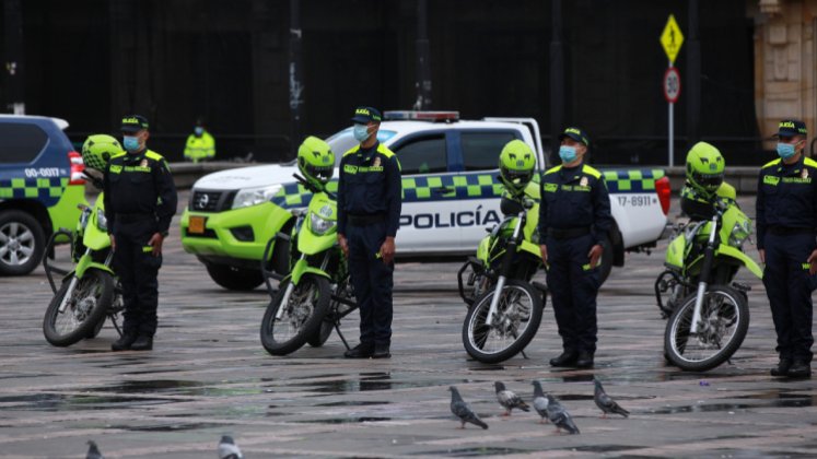 El 20% del parque automotor de la Policía será verde y el 80% restante blanco. / Foto Colprensa