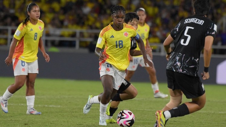 Linda Caicedo fue la estrella de la noche con su gol de la clasificación.