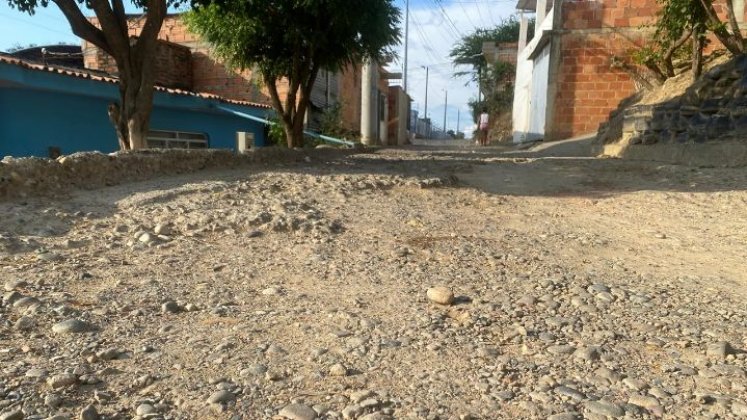 El estado de las calles es una de las principales problemáticas en el barrio.