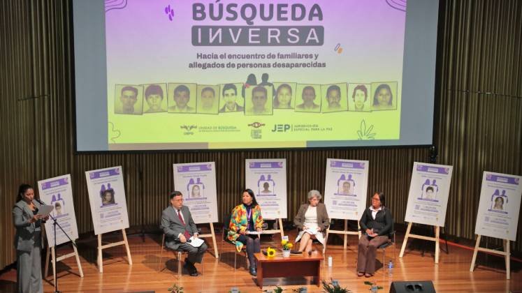 La 'Búsqueda Inversa' es una estrategia orientada a localizar a los familiares y allegados  de las víctimas de desaparición forzada en Colombia./Foto cortesía