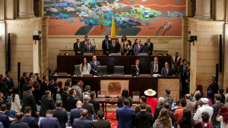 La mayoría de votos a favor de la iniciativa provino de partidos de oposición. / Foto: Colprensa