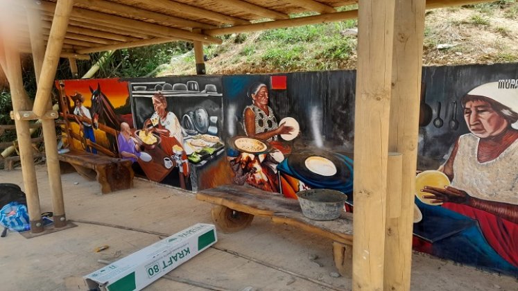 Murales de la gastronomía de los ocañeros se podrán apreciar a lo largo del recorrido./ Foto: cortesía